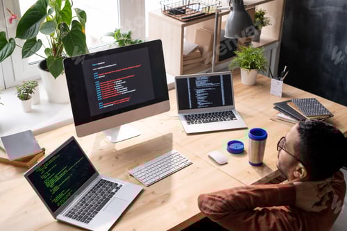 Preview: Puzzled programmer analyzing web script