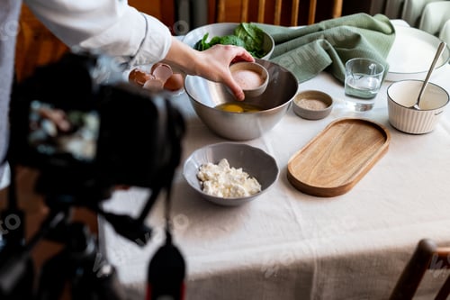 Preview: Сulinary blogger makes a video about cooking healthy and delicious food