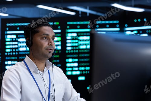 Preview: Data center developer uses computer to troubleshoot hardware and software errors