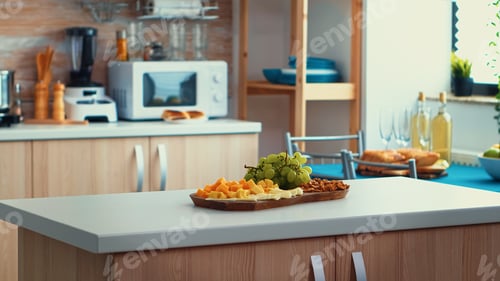 Close up of kitchen table