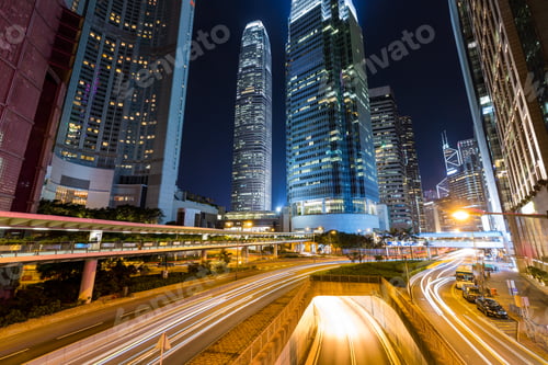 Preview: Hong Kong city at night