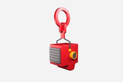 Preview: 3D Massive Metal J-Shaped Industrial Lifting Crane Hook Icon