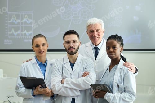 Preview: Group of Diverse Medical Professionals Collaborating Together