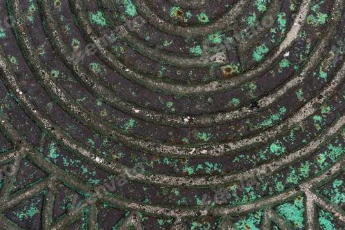 Preview: Industrial background of manhole metal surface