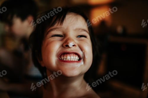 Preview: Portrait of a laughing happy boy