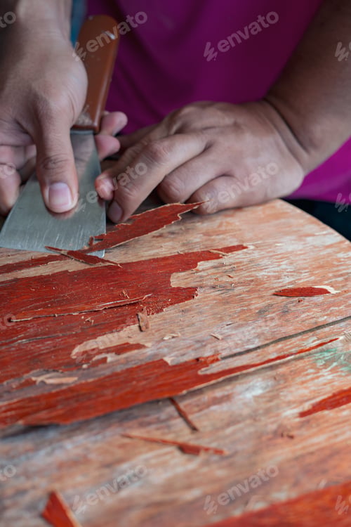 Preview: old table scraper spokeshave scapele exotic hardwood sawdust board chip shavings