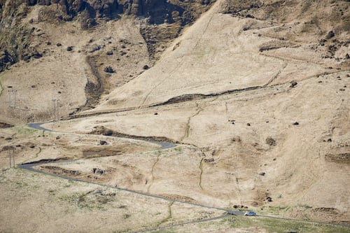 Preview: Switchback roads, Hof, Skagafjardarsysla, Iceland