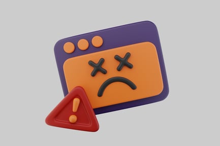 Preview: Software error pop-up notification