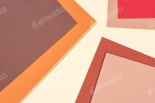Preview: abstract modern brown, yellow, beige and red background with copy space