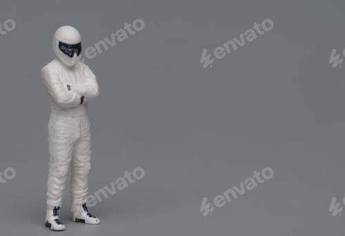Preview: Figurine of Racing Driver Standing With Arms Crossed