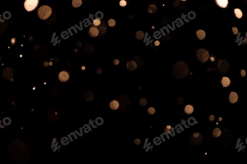 Preview: small drops of rain, snow on a black background. wind. Natural background