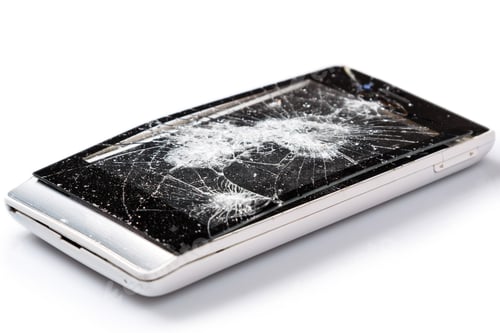 Preview: Damaged display on smartphone