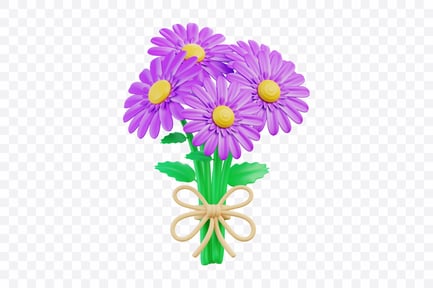 Preview: Purple Aster Bouquet