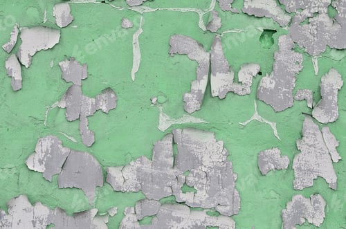 Preview: Close-up weathered and stained obsolete green concrete wall texture