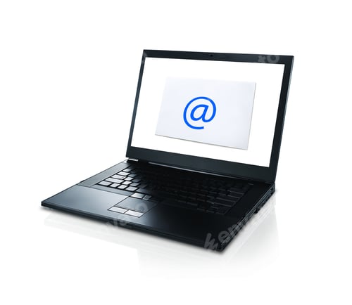 Preview: Laptop with mail envelope