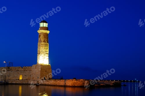 Preview: Old lighthouse in city of Rethymno, Crete, Greece