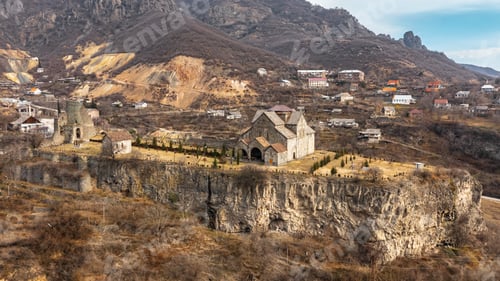 Preview: Aerial view of Akhtala Monastery Fortress