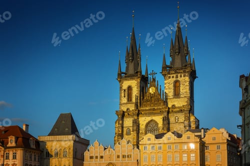 Preview: Church of Our Lady before Tyn at Old Town square in Prague, Czec