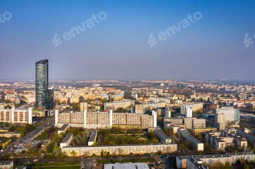 Preview: Skyscraper in residential buildings in the city of Wroclaw. Poland