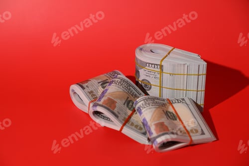 Preview: Banknotes money for money saving, American dollars, Cash money dollars, Business investment and