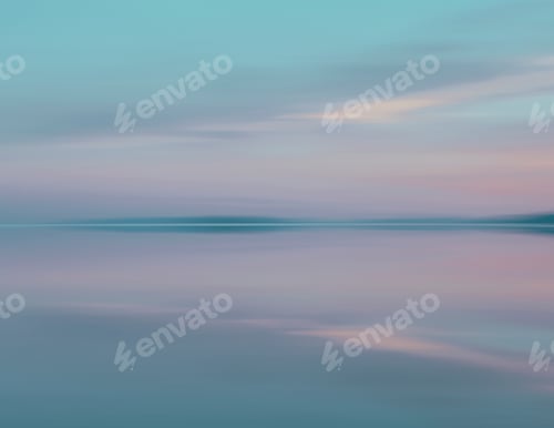Preview: Bonneville Salt Flats near Wendover, at dusk. Blurred motion. Pink sunset sky.