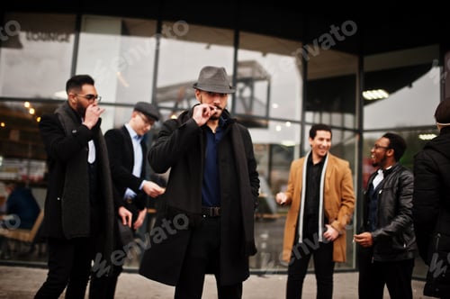 Preview: Multiethnic male bachelor mafia party