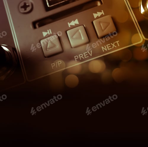 Preview: Button On Audio Equalizer Control Panel