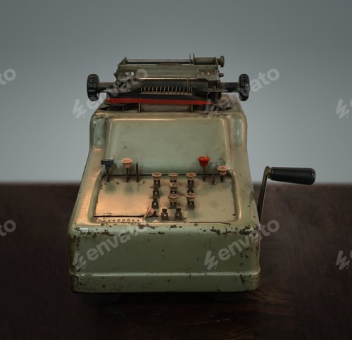 Preview: Antique Calculator Adding Machine
