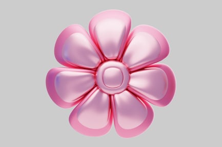 Preview: Abstract flower with six petals.