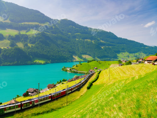 Preview: Lungern, Switzerland. Express train.