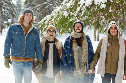 Preview: Happy Young People in Winter