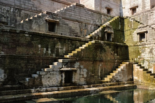 Preview: Toorji Ka Jhalra Bavdi stepwell. Jodhpur, Rajasthan, India