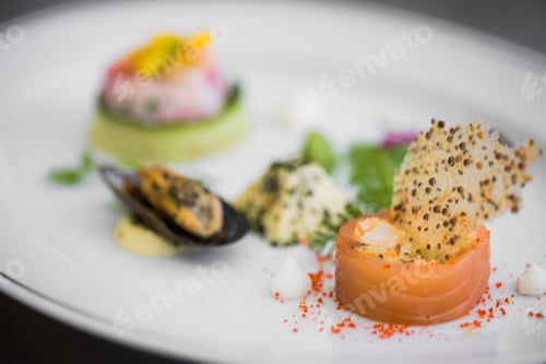 Preview: Tasty dish with seafood