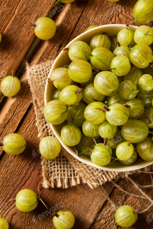 Preview: Organic Raw Green Gooseberries