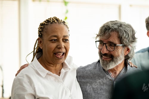 Preview: Genuine Connections: Colleagues Sharing a Joyful Moment