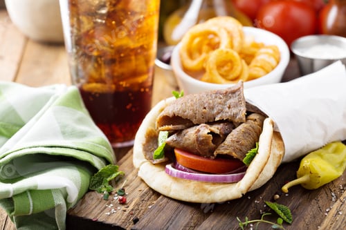 Preview: Greek gyro pita wrap