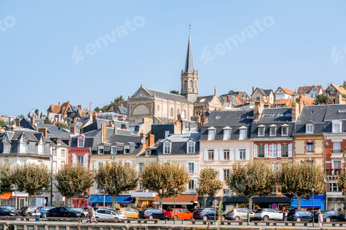 Preview: Riverside of Trouville village in France