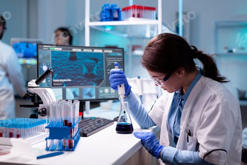 Preview: Chemistry doctor in engineering virus with mciropiette