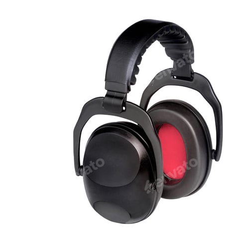 Preview: Headphones isolated on a white background
