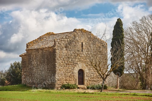 Preview: Romanesque chapel Santa Cristina de Corsa. Girona, Catalunya. Spain