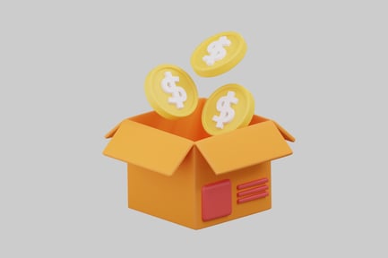 Preview: Giving box with coins