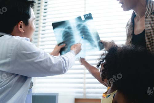 Preview: aging society and health insurance concept, professional radiologist or specialist doctor