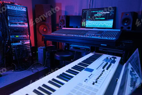 Preview: Recording Studio In Neon Light