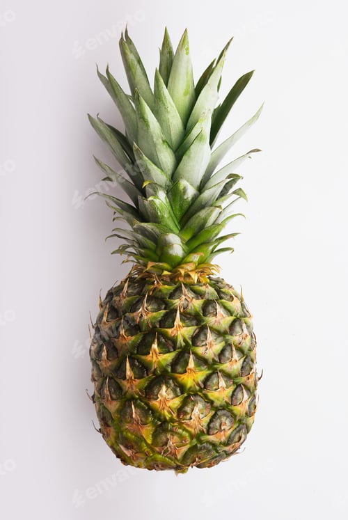 Preview: Whole pineapple isolated on white