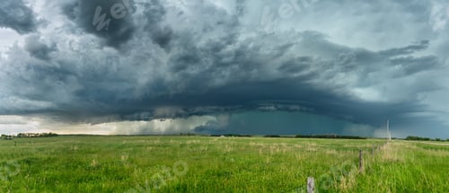 Preview: Tornado Cell over Grassy Field