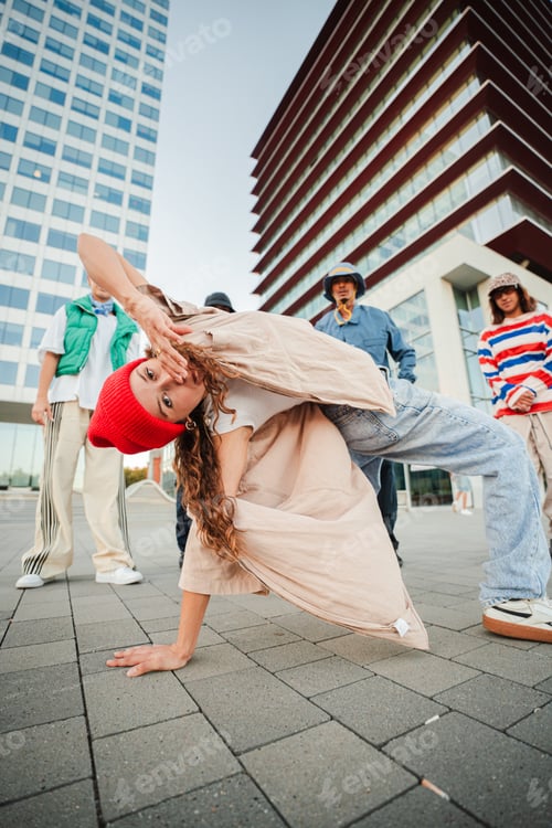 Preview: A Talented B-Girl Displays Her Incredible Breakdance Skills While Executing a Stunning Freeze Move