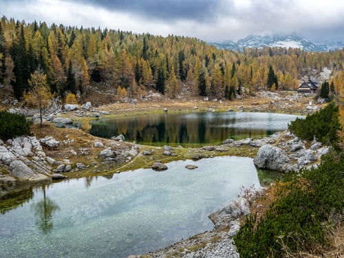 Preview: Dvojno jezero (Double lake) in Valley of seven lakes, Slovenia
