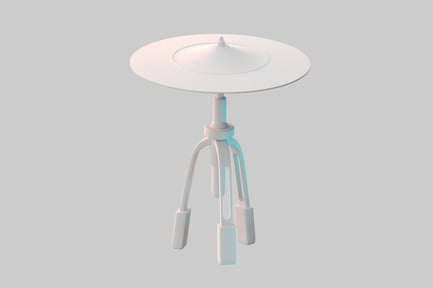 Preview: Minimalist circular side table