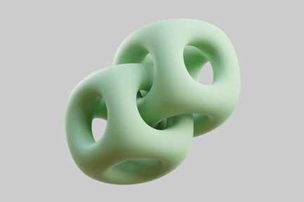 Preview: Interlocked rounded torus shapes