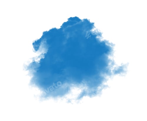 Preview: blue smoke on a white background